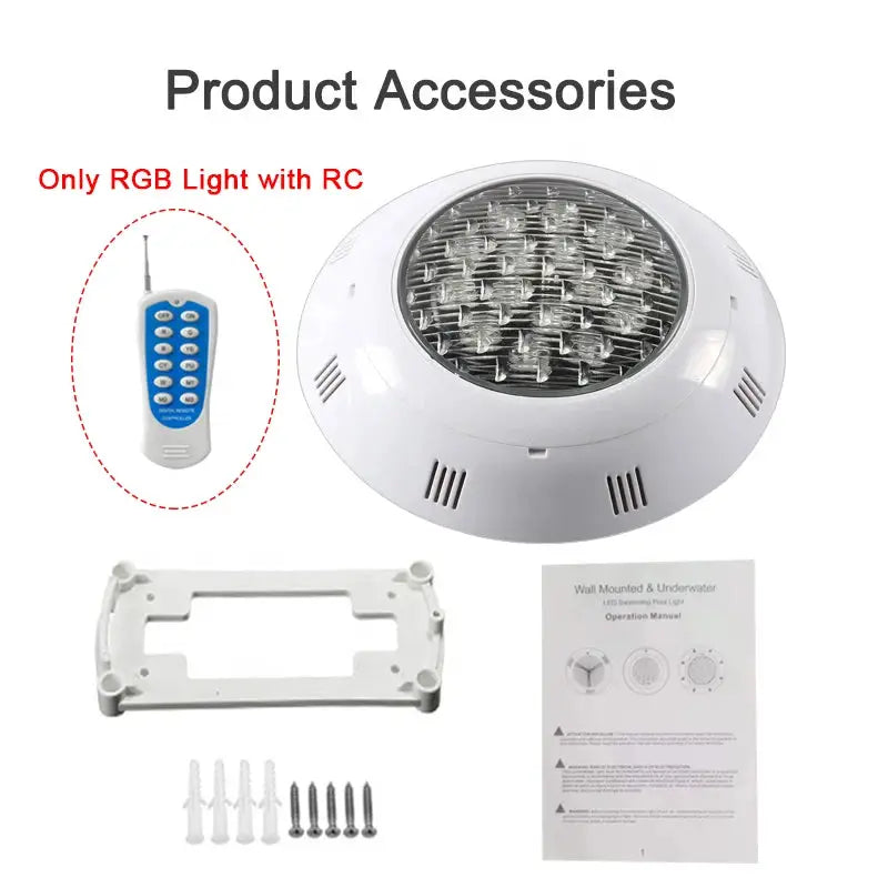 18/24/36/45W Swimming Pool Light with Remote Controller RGB Multi Color Outdoor LED Underwater AC12V IP68 Waterproof Lamp from PriceLows™