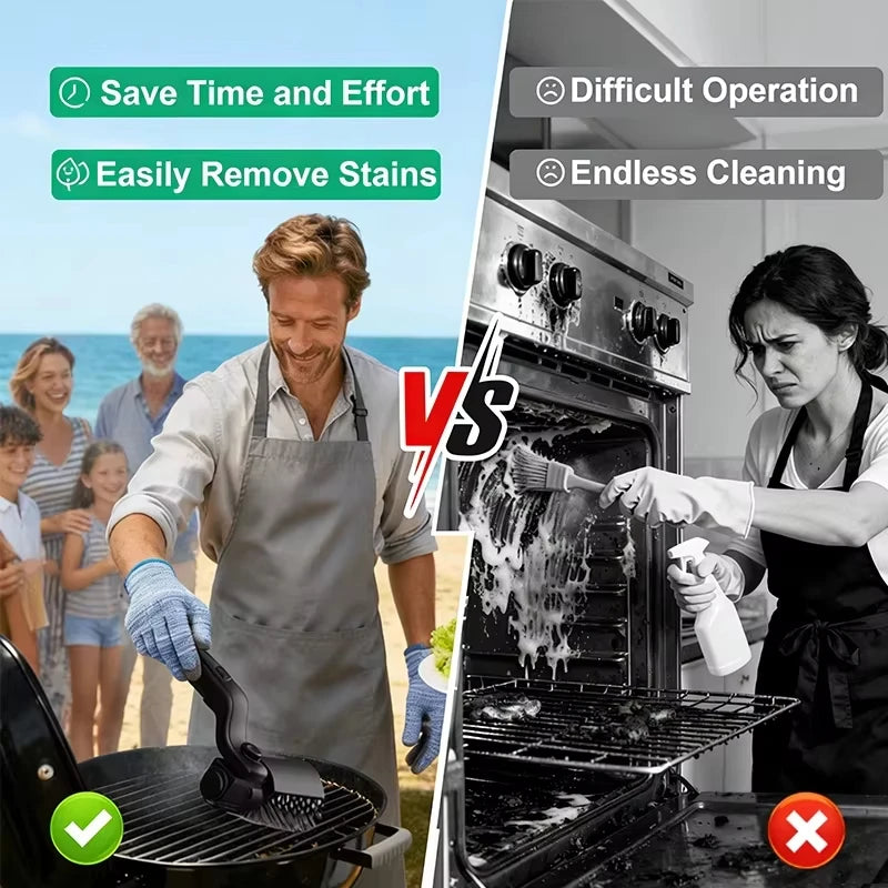 Electric BBQ Cleaner Brush | 2600mAh Battery | 90-120 Min Run Time