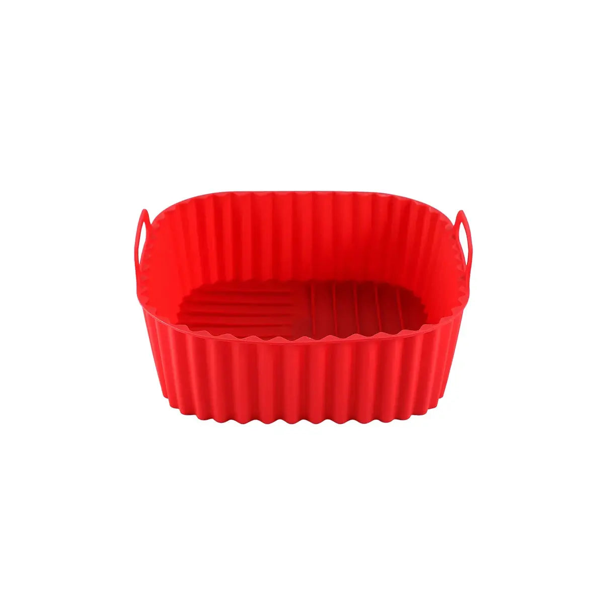 Air Fryer Basket | Silicone Square | High Temperature Resistant | Red, Blue