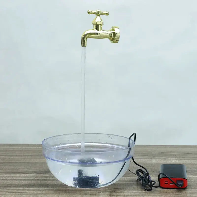 Floating Faucet Fountain Kit | Invisible Water Flow | Lights | Outdoor Decor from PriceLows™