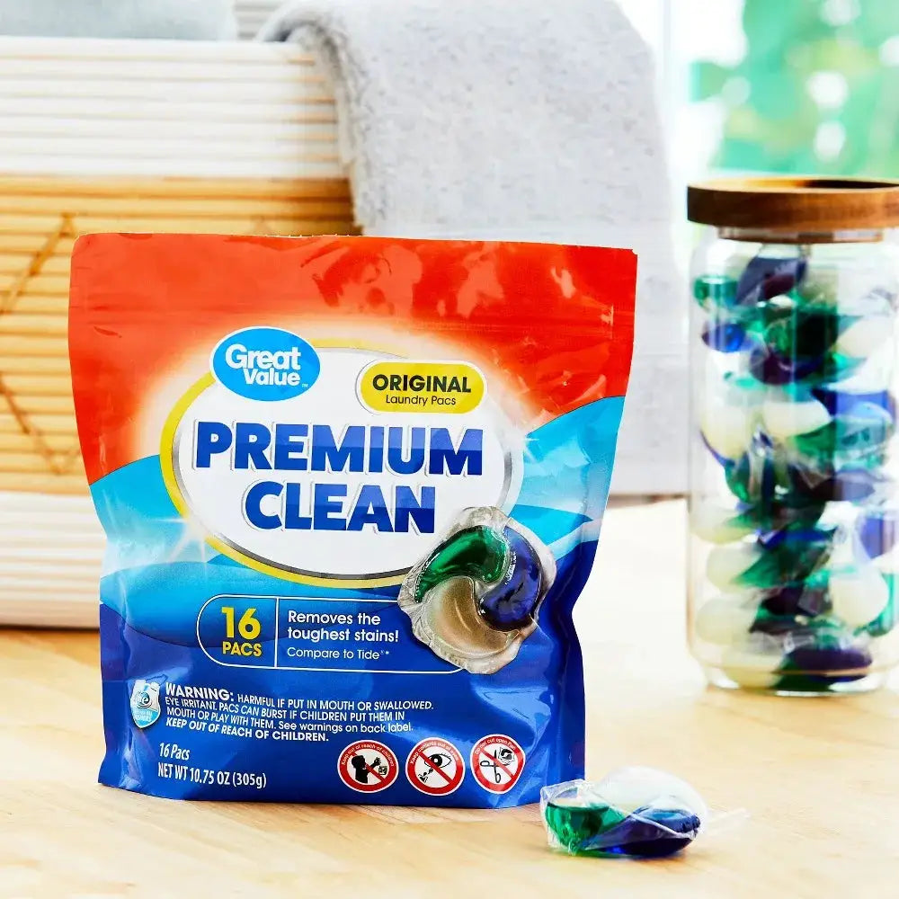 Laundry Detergent Pacs | 16 Count | Triple Chamber | Original Scent