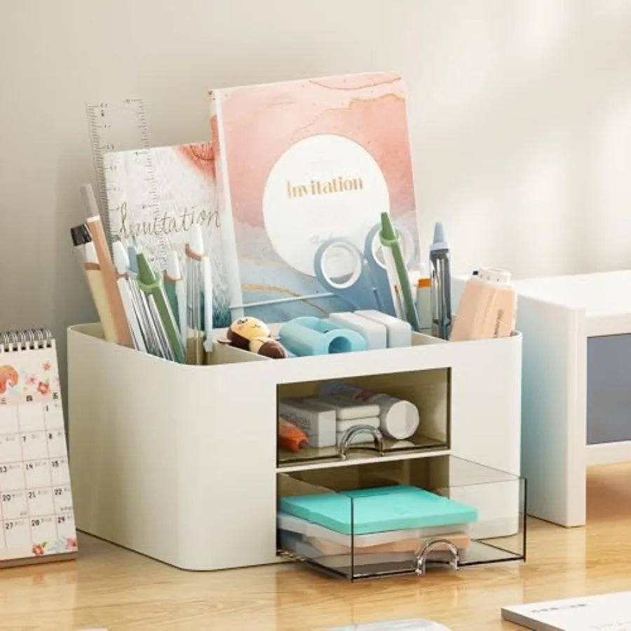 Pen Organizer | 2-Drawer | 5 Compartments | One Size