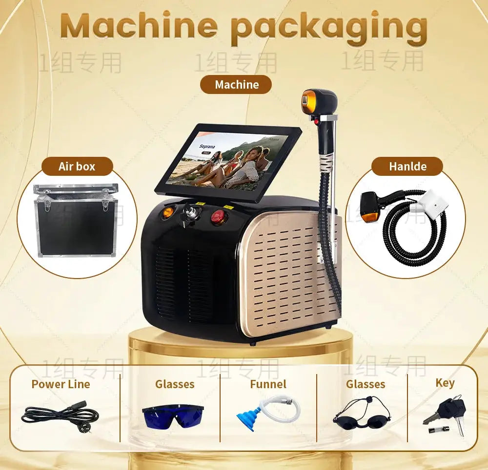Hair Removal Machine | Diode Laser | Ice Cooling | Multiple Wavelengths
