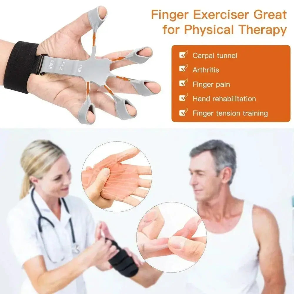 Hand Grip Strengthener | Adjustable Resistance | Finger Trainer