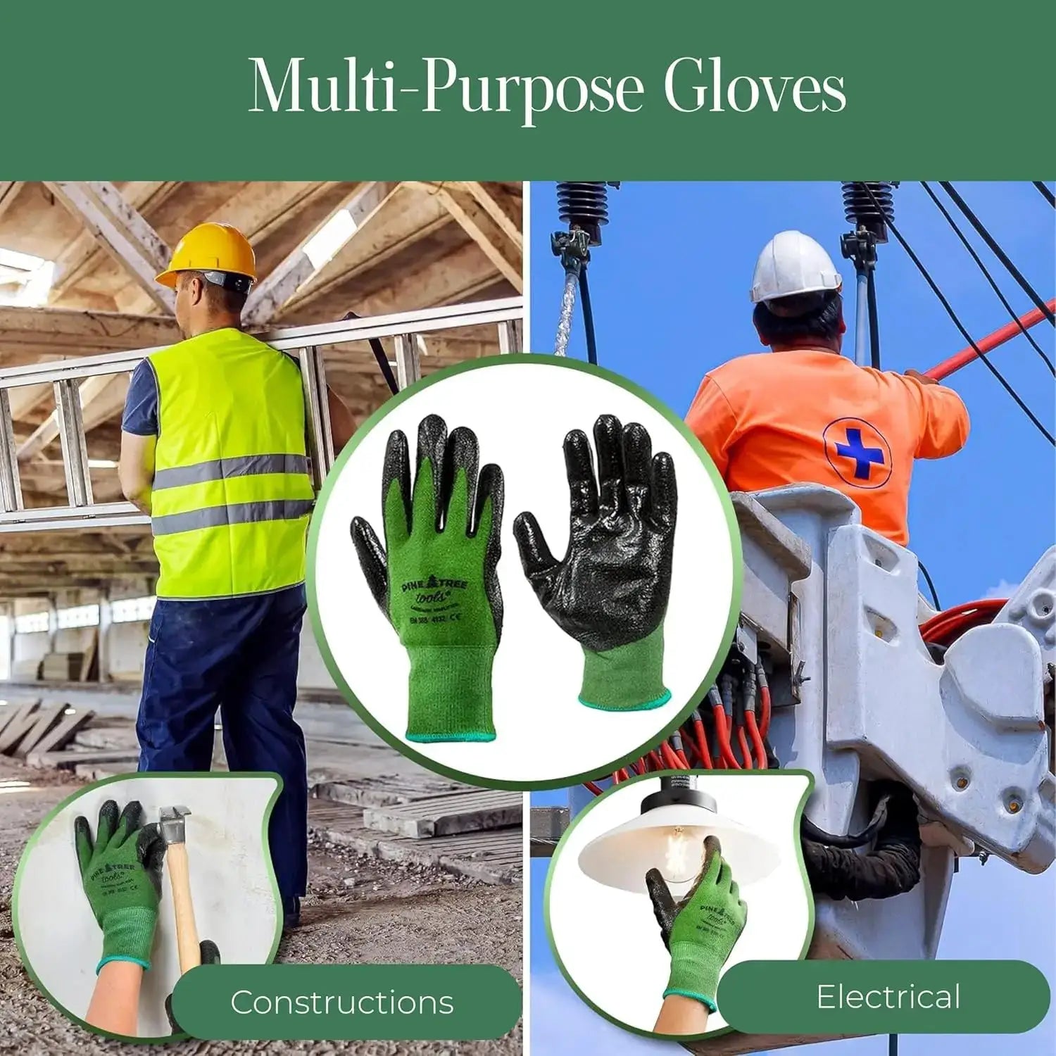 Bamboo Gardening Gloves – Rubber Coated, Touchscreen Friendly, Breathable & Lightweight from PriceLows™