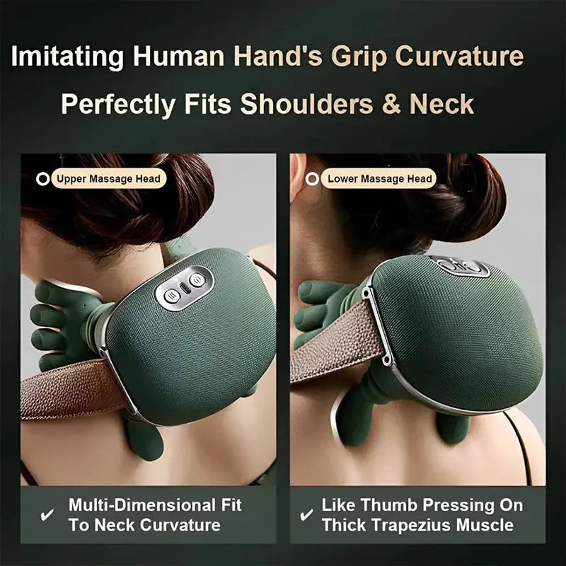2026 Bionic Neck Shoulder Massager N7 Kneading Massager Shawl 3-Level Modes Neck Cervical Waist Leg Body Muscles Massage Pillow from PriceLows™