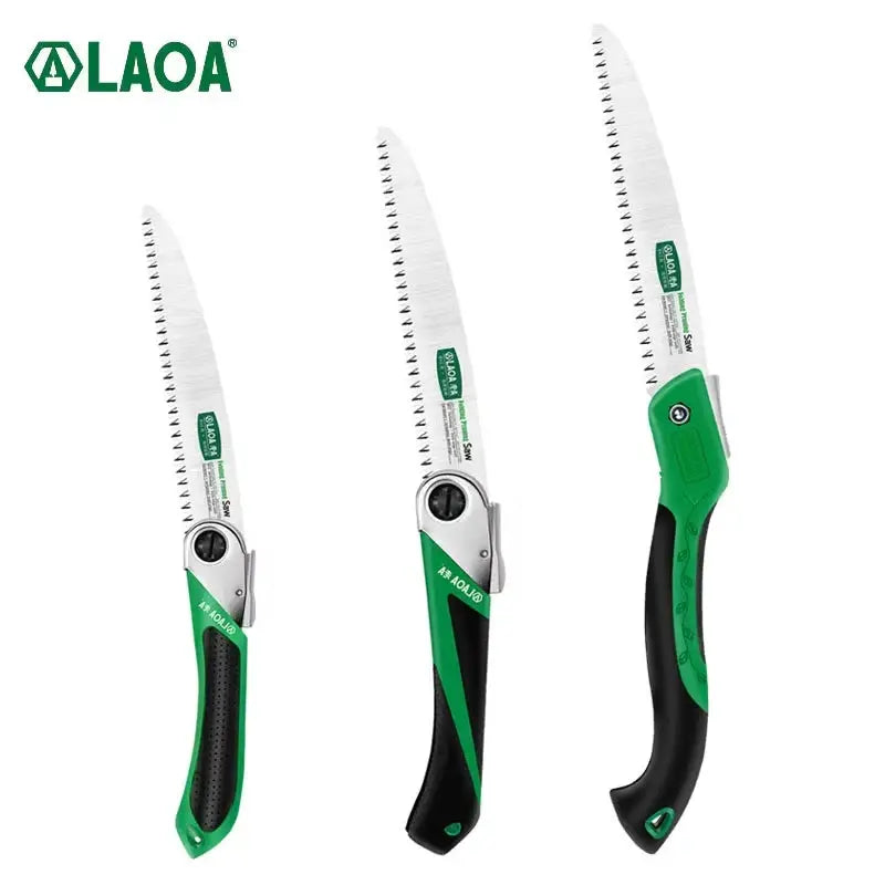 LAOA Sk5 Steel Pruning Saw | Ratchet Action | 14-25cm Blade
