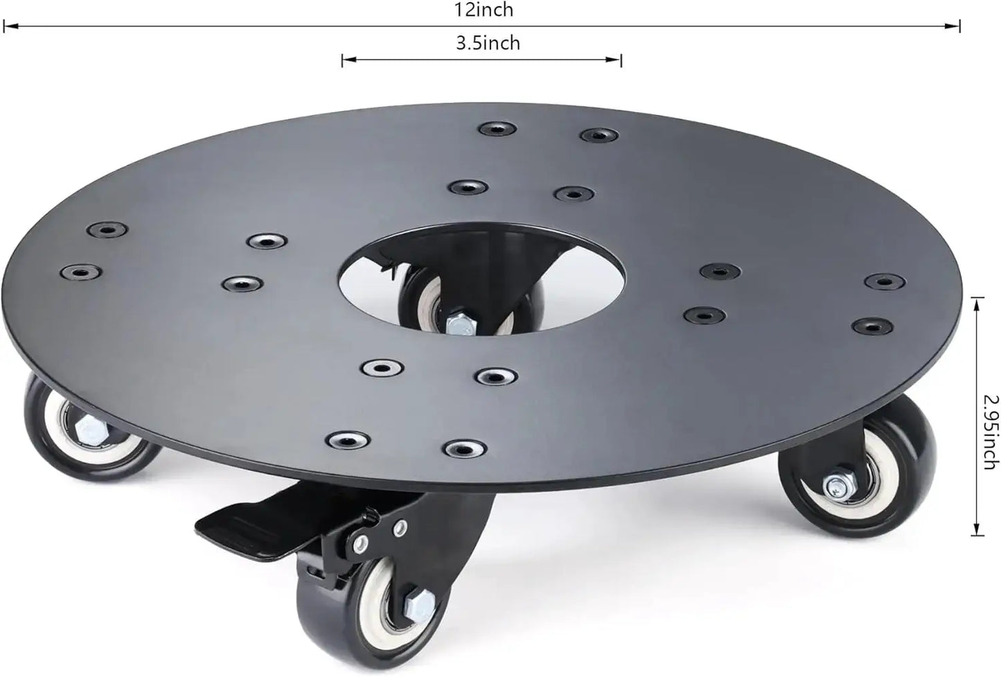 Plant Stand with Wheels,3.0mm Thick Aluminum Alloy Plant Caddy with Wheels Heavy Duty, Rolling Plant Stand Holds 12 Inch and from PriceLows™