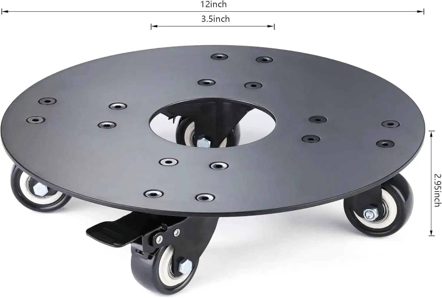 Plant Stand with Wheels,3.0mm Thick Aluminum Alloy Plant Caddy with Wheels Heavy Duty, Rolling Plant Stand Holds 12 Inch and from PriceLows™