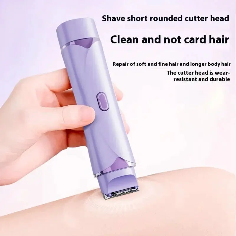 Electric Razor | 2 In 1 Wet Dry Bikini Trimmer | Detachable Dual Head | Women