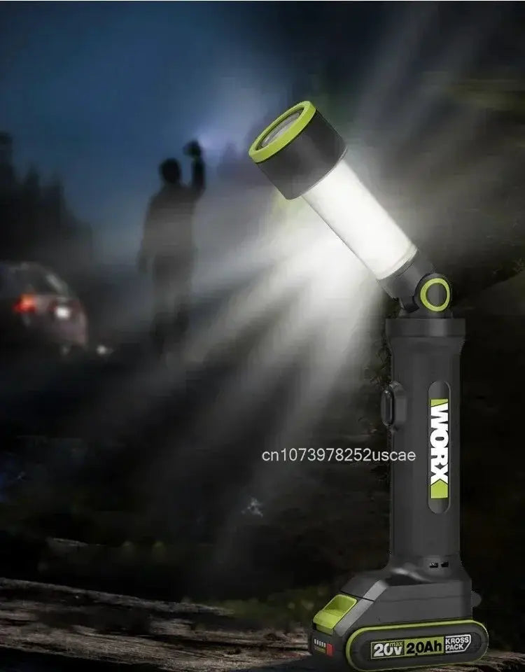 WORX WU010 Multi-function Flashlight Outdoor Portable LED Light Universal Wide Interface Univeral 20V Green Battery Platform from PriceLows™