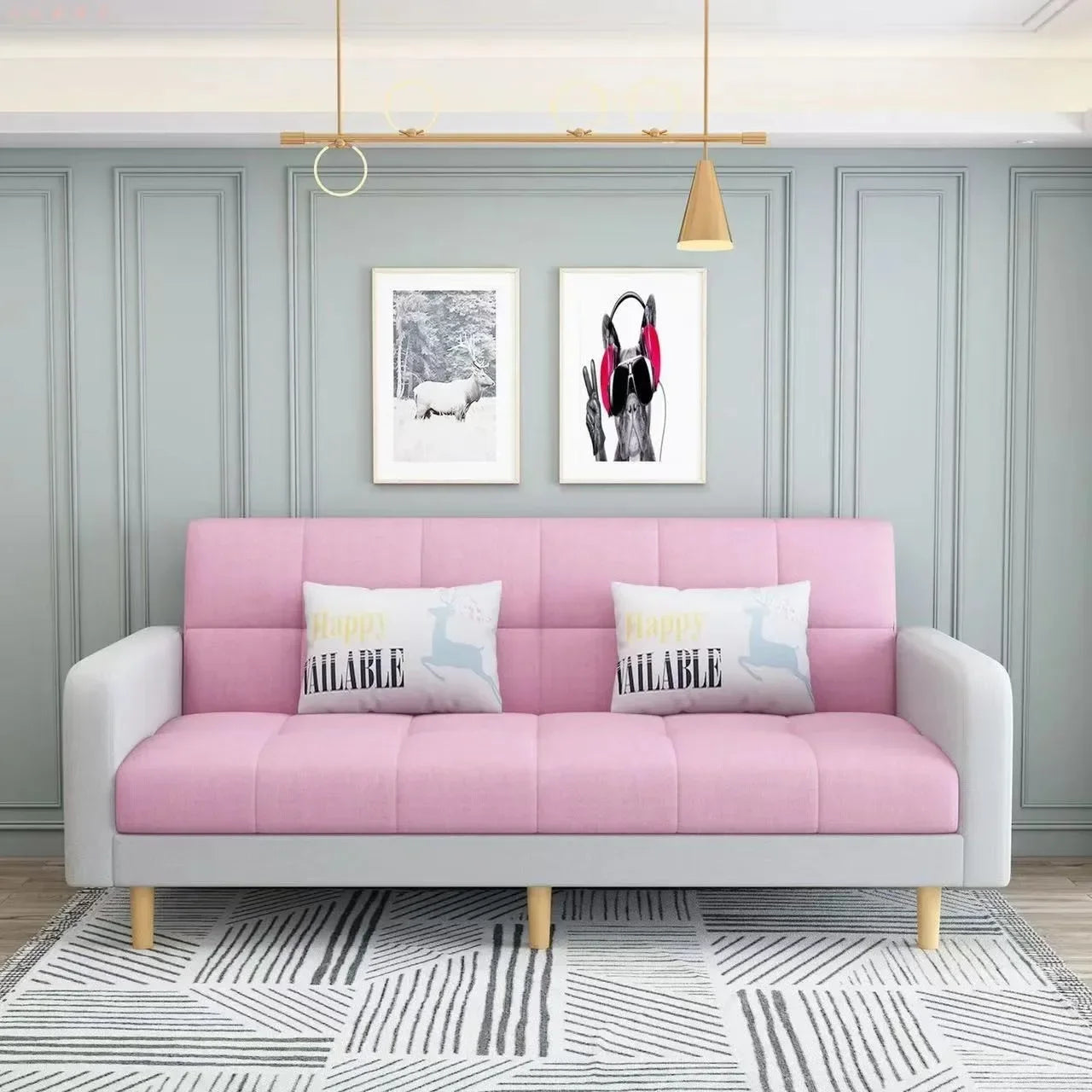 Sofa Bed | Composite Fabrics | Wood Frame | Single Or Double