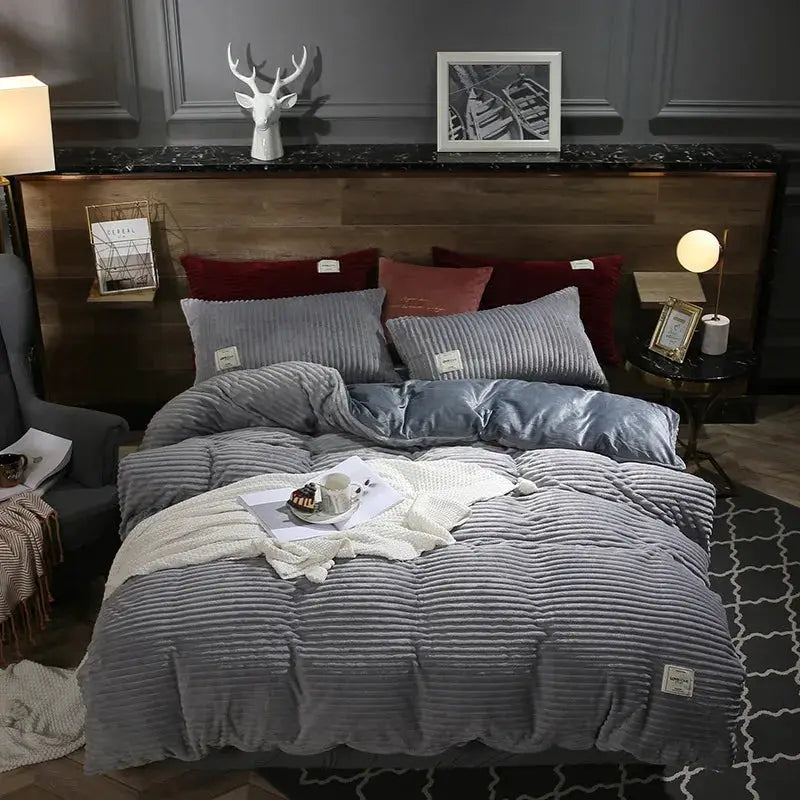 Velvet Duvet Cover | 300gsm Heavyweight | Solid Color | Twin Queen King