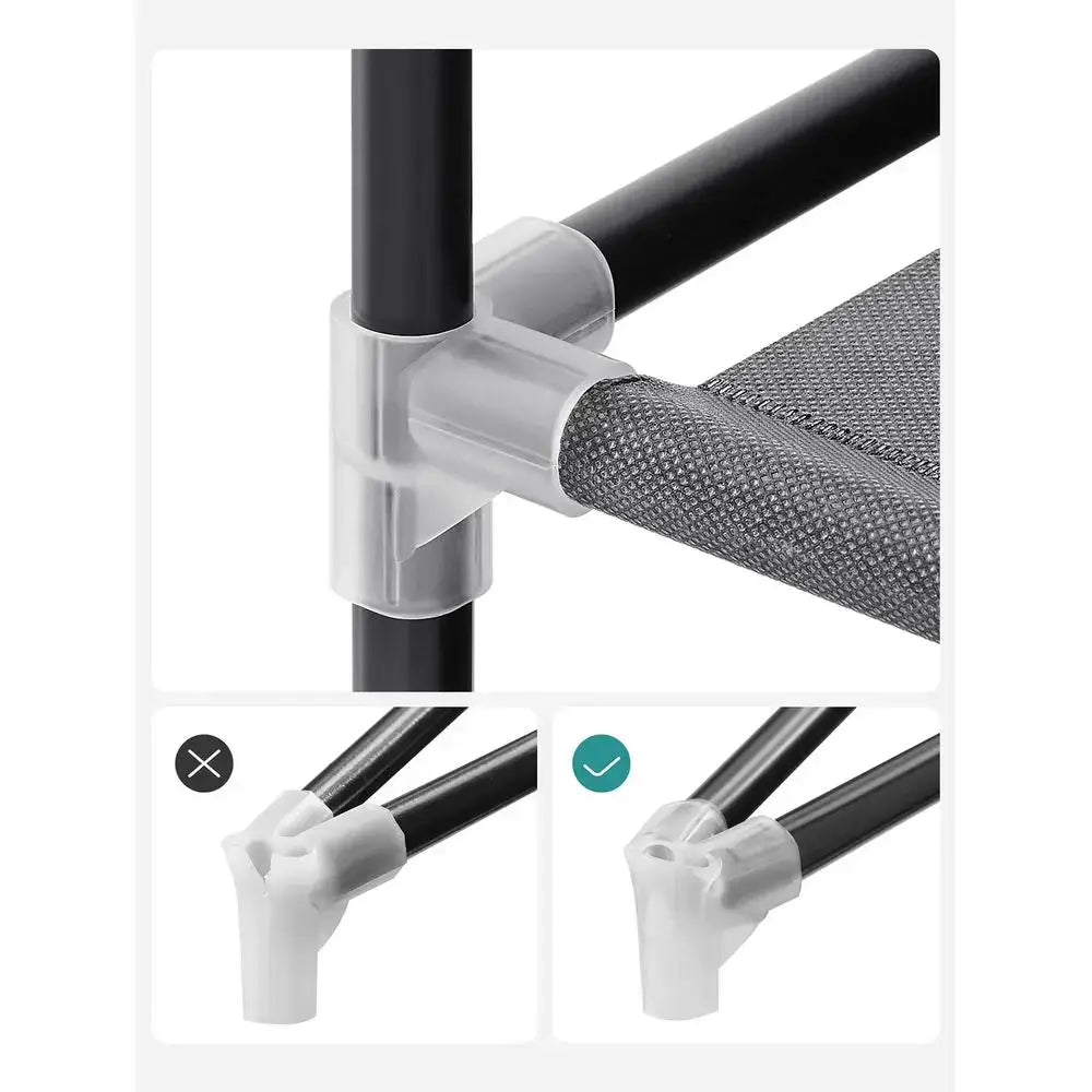 Portable Closet, Wardrobe Closet Organizer With Cover, 3 Hanging Rods And Shelves, 4 Side Pockets, 51.2 X 17.7 X 65.7 Inches, La from PriceLows™
