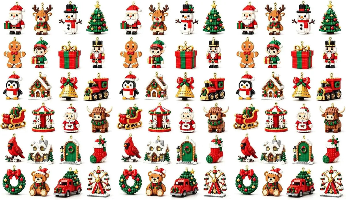 Christmas Advent Calendar Mini Building Blocks | 24 Day Countdown | DIY Assembly