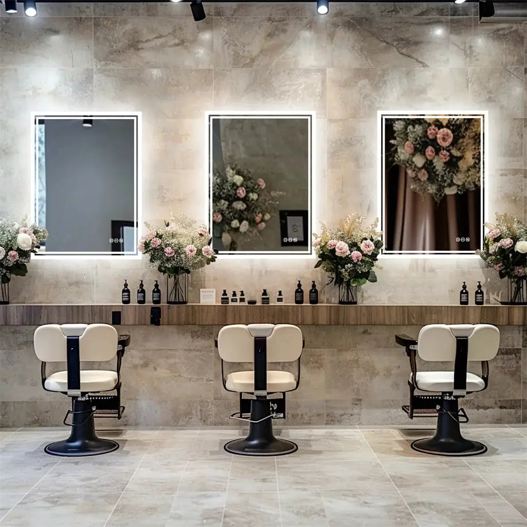 LUVODI Illuminate LED Backlight Bathroom Mirror Frameless Dimmable Defog Bath/Shower/Shaving Mirror from PriceLows™