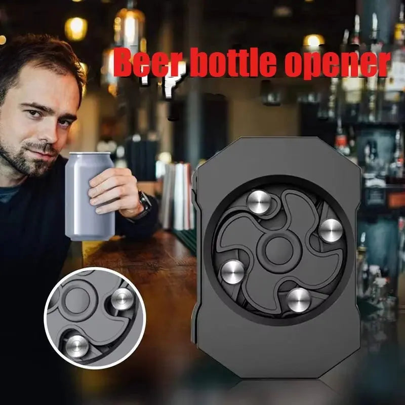 Beer Can Opener | Stainless Steel | Bottle Opener | Black Grey Red Green