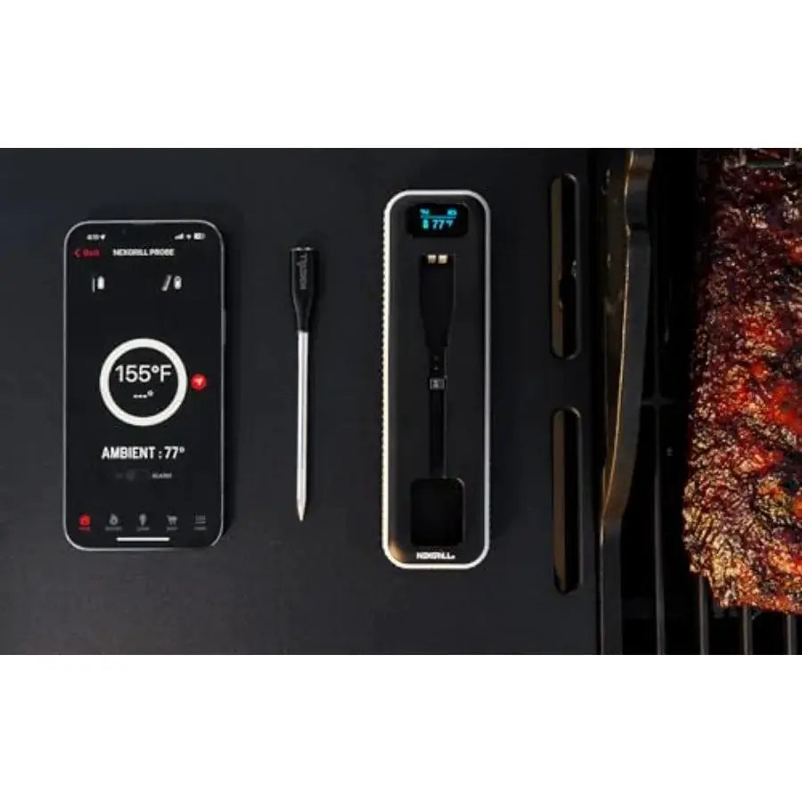 Digital Wireless Meat Thermometer Smart Meat Probe for Grilling Smoker Oven BBQ Dual Temp Sensor Cooking Thermometer with Charg from PriceLows™