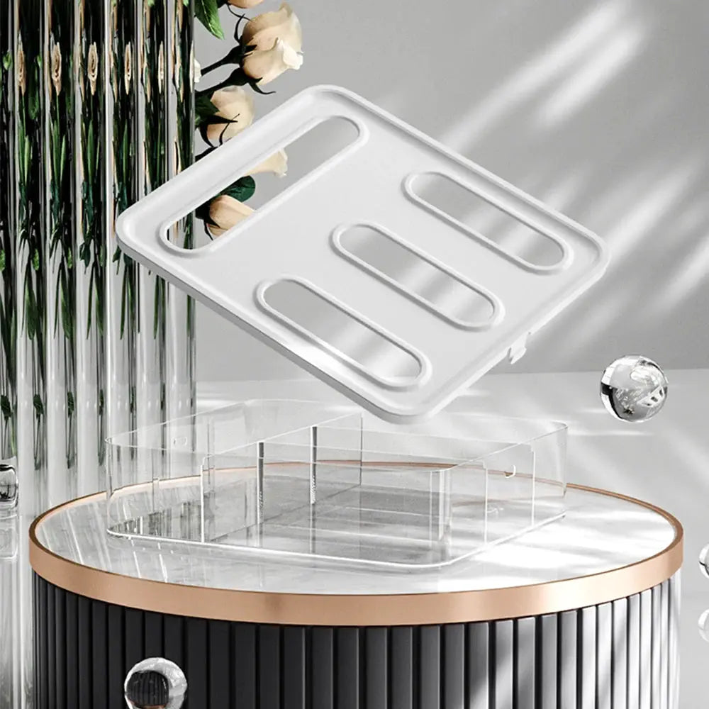 Drawer Organizer | Plastic | 4 Compartments | Ziplock Bag Organizer