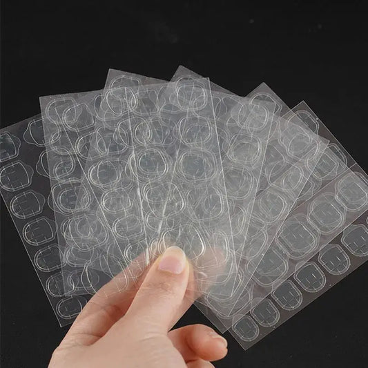 New 600PCS Double Sided Glue Nail Sticker Nail Art Sticker Nail Stickers Self-adhesive Jelly False Nails Tips GDJ01 from PriceLows™
