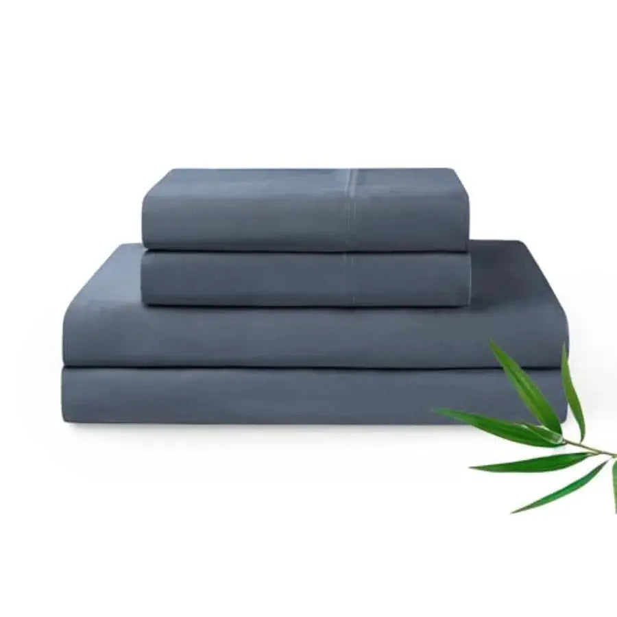 Cooling Bed Sheet Set with 100 Percent Rayon Derived from Bamboo, 500TC Fabric with 2 Pillowcases and Flat Sheet, Deep Pocket F from PriceLows™