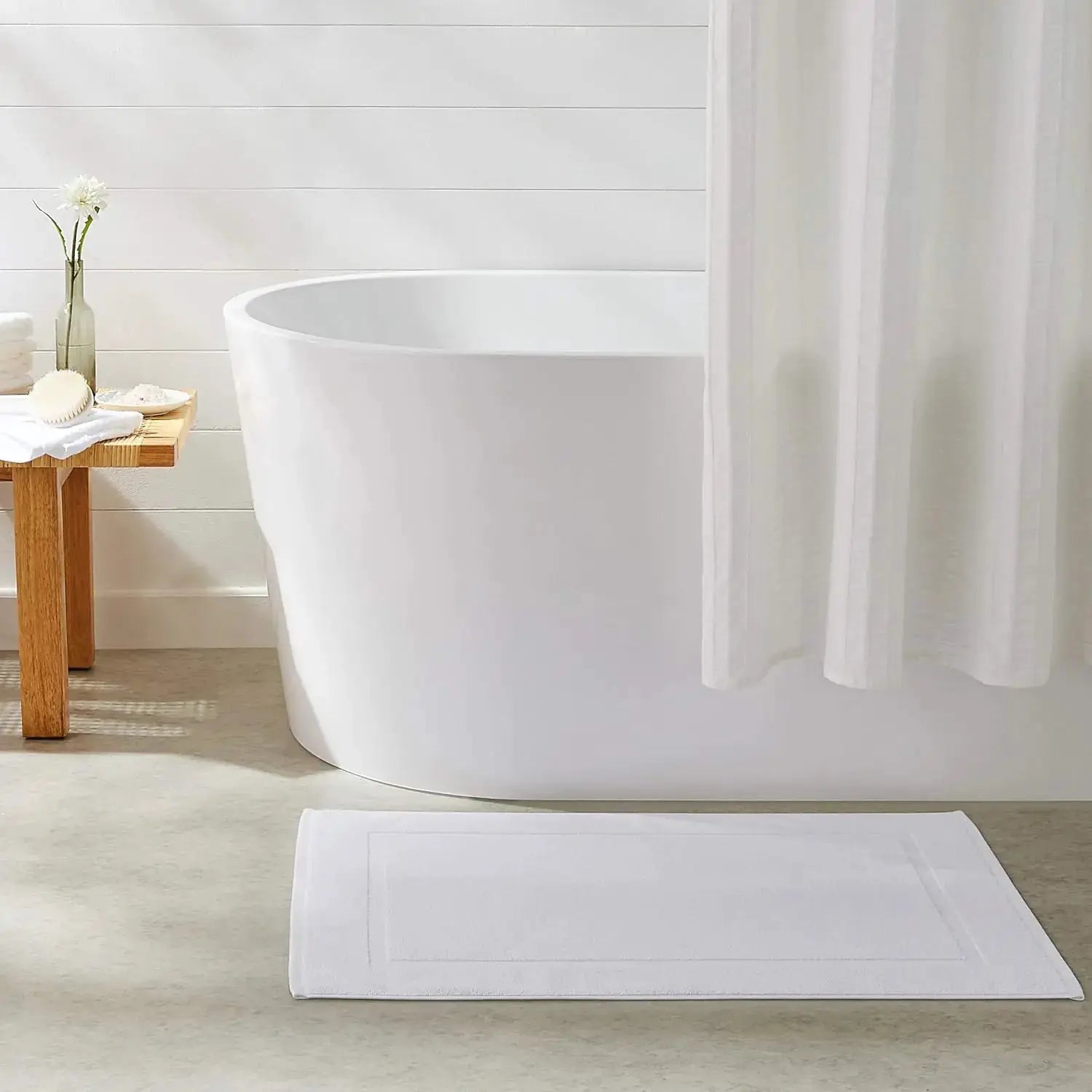 Soft Cotton Bath Mat Set, 6-Pack, 684 GSM, 20x30 Inches, Machine Washable from PriceLows™