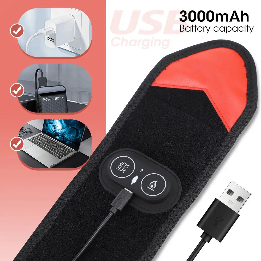 Cordless Wrist Brace | Red Light Therapy | 3 Heat Levels