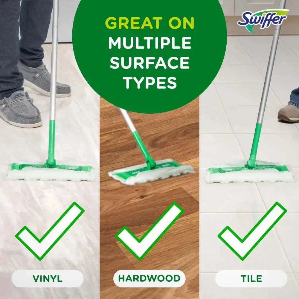 Sweeper 2-in-1 Mops for Floor Cleaning, Dry and Wet Multi Surface Floor Cleaner, Sweeping and Mopping Starter Kit, Includes 1 Mop + 19 Refills, 20 Piece Set from PriceLows™