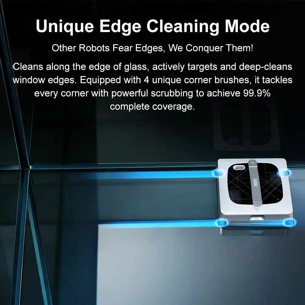 Window Cleaning Robot | 10000Pa Suction | Dual Roller Brushes | WD10