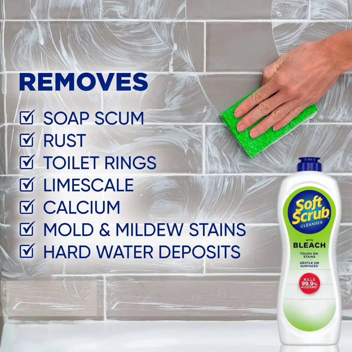 Bleach Surface Cleaner | Phosphorus Free | Ceramic Sink Safe | 36 Oz
