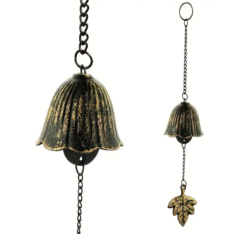 Creative Japanese Cast Iron Wind Chime Hanging Decoration Metal Retro Hanging Leaf Bell Balcony Outdoor Garden Hanging Decorate from PriceLows™