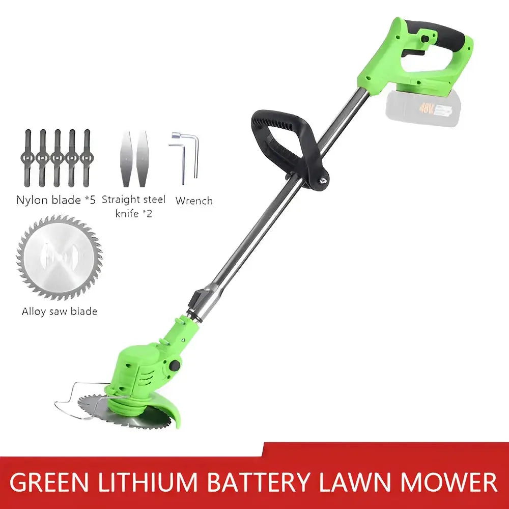 2026 New Cordless Handheld Electric Grass Trimmer Adjustable Lawn Mower Garden Tool Compatible With Makita 21V Battery from PriceLows™