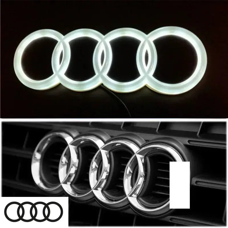 Car front grille 4D LED logo light front ring Sticker suitable for Audi A3 A4 A5 A6 A7 S3 S5 S6 S7 Q3 Q5 car supplies. from PriceLows™