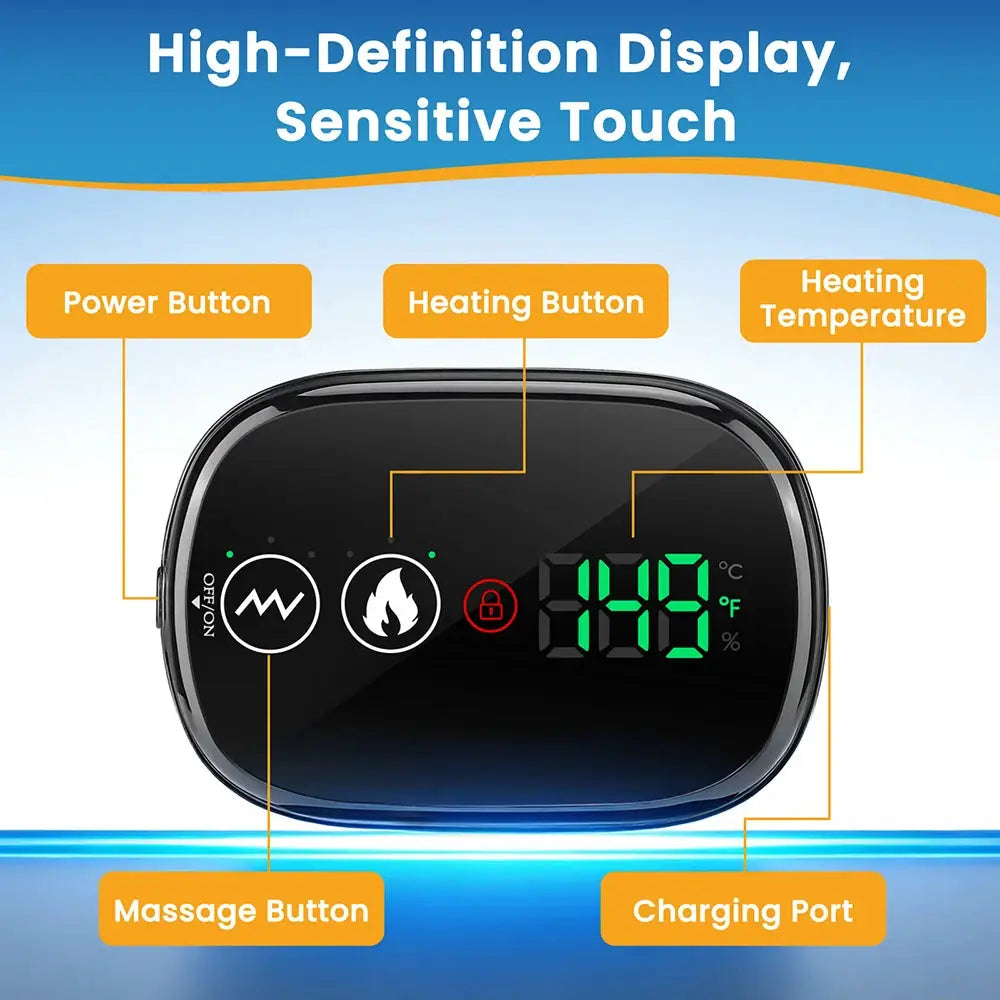 Lumbar Waist Belt | Cordless Inflatable Air Traction | Heat Vibration