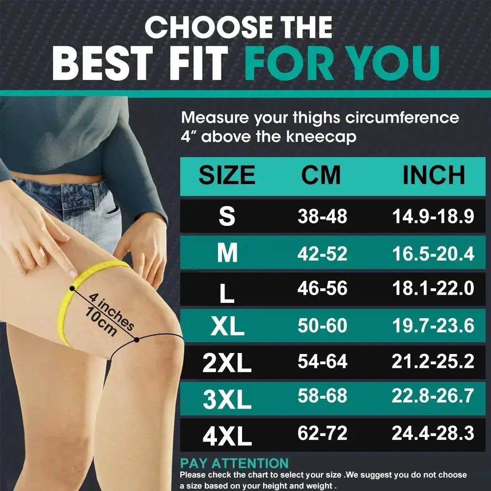 Thigh High Compression Stockings | 20-32 Mmhg | Toeless With Silicone Grip