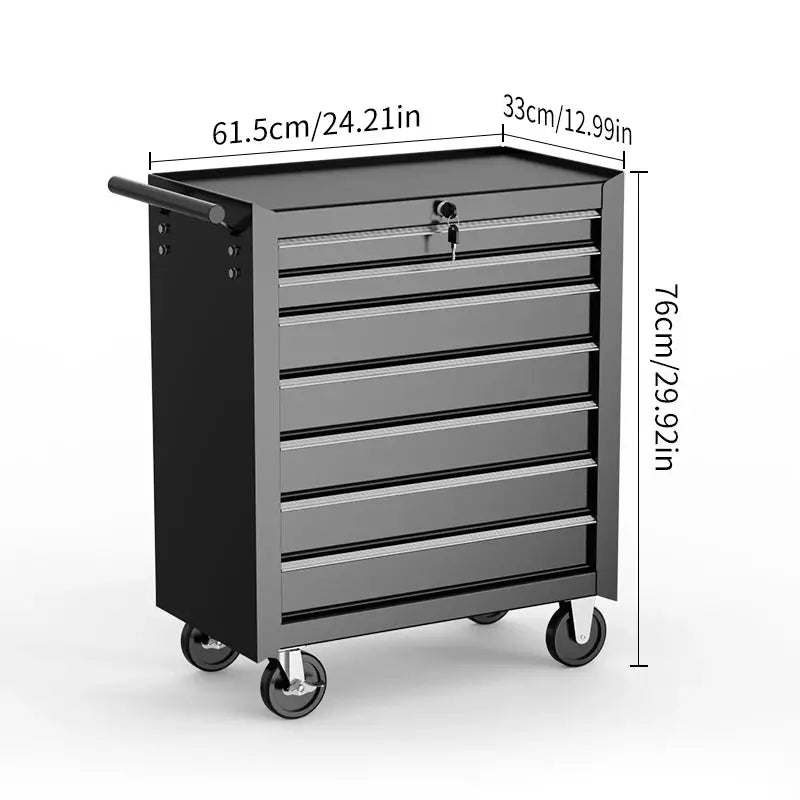 7-Drawer Tools Cabinet Simple Style Storage Tools Organizer Cart for Workshop Garage Home Living Storage Toolbox Cabinet from PriceLows™