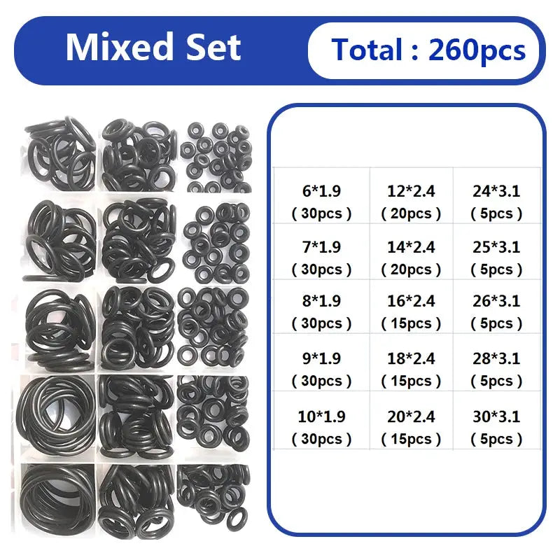 O Ring Oring Rubber Gaskets Seal Ring Nitrile Rubber waterproof High Pressure O-Ring NBR Sealing Elastic Band O Rubber Ring Set from PriceLows™