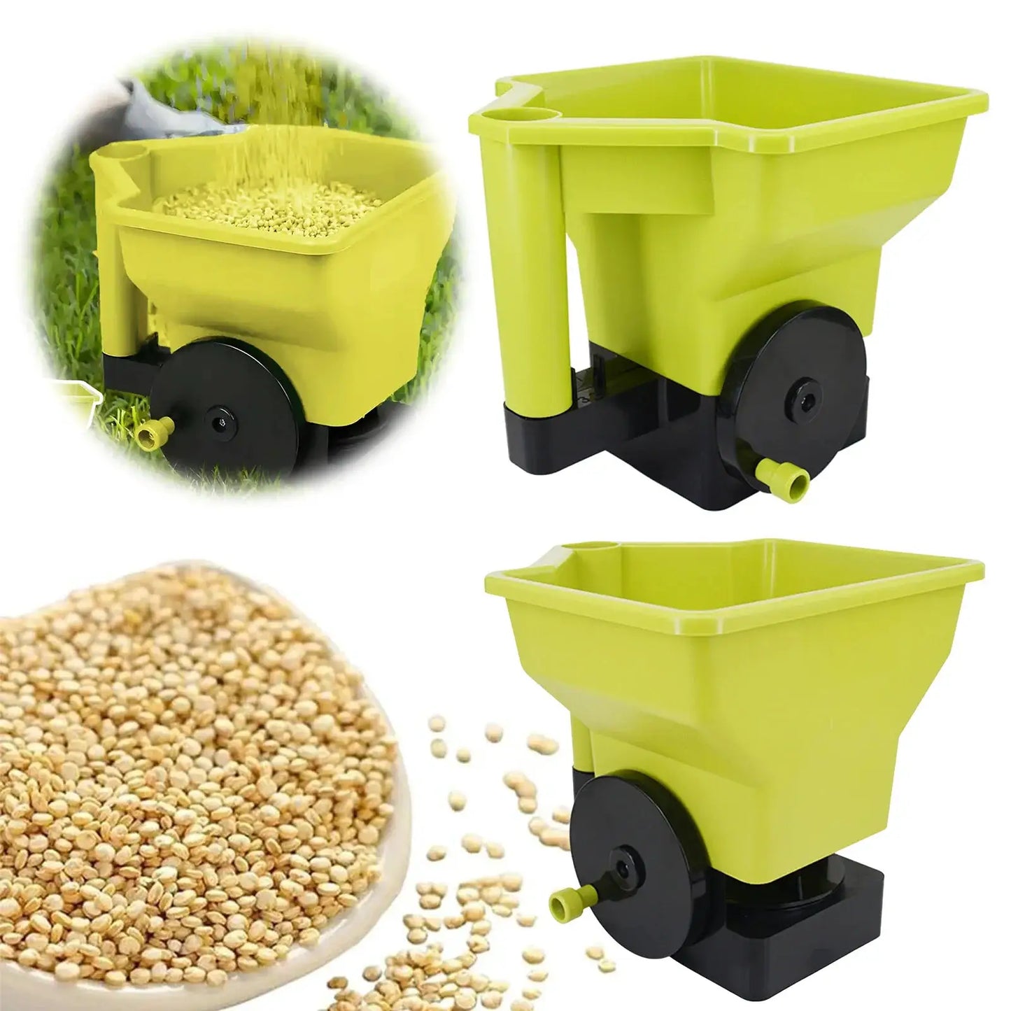 Hand Spreader 3L Manual Small Labor Saving Handheld Lawn Garden Spreader Rechargeable Garden Power Tools for Fertilizer Salt from PriceLows™