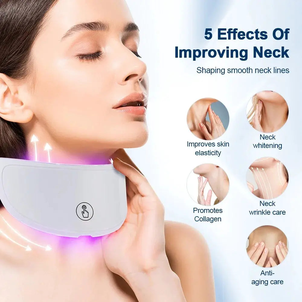7 Colors Led Facial Mask With Neck Red Light Therapy Mask For Skin Tightening Lifting Anti-aging Bio-Light Beauty Whitening Home from PriceLows™