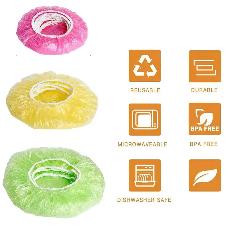 Food Storage Lids | Highly Elastic Fit | Reusable And Eco Friendly | 24 Pack