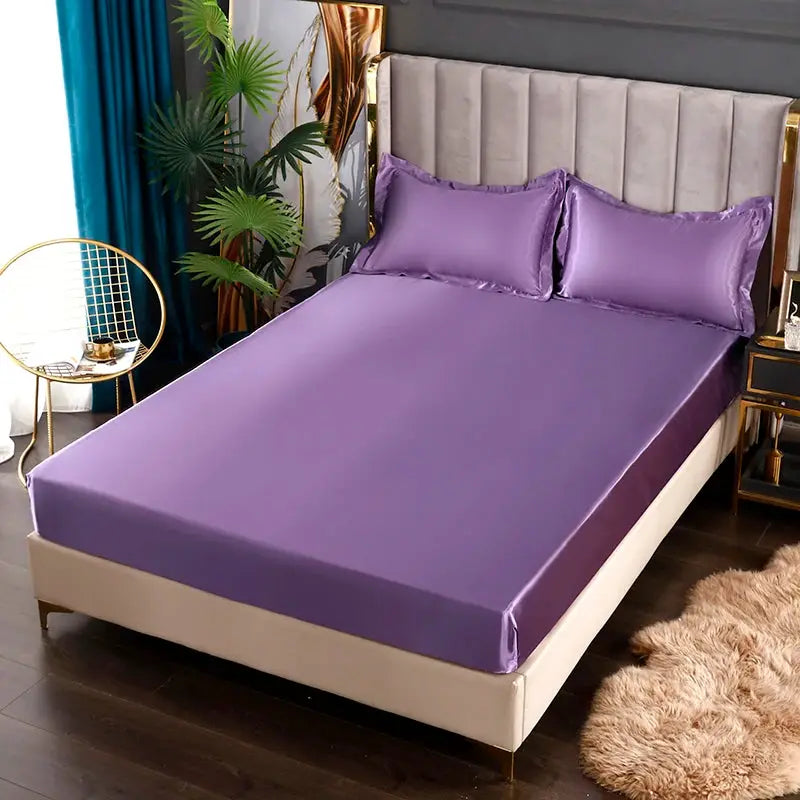 Satin Fitted Sheet | 35cm Deep Pocket | Elastic Hem | 140x200 King