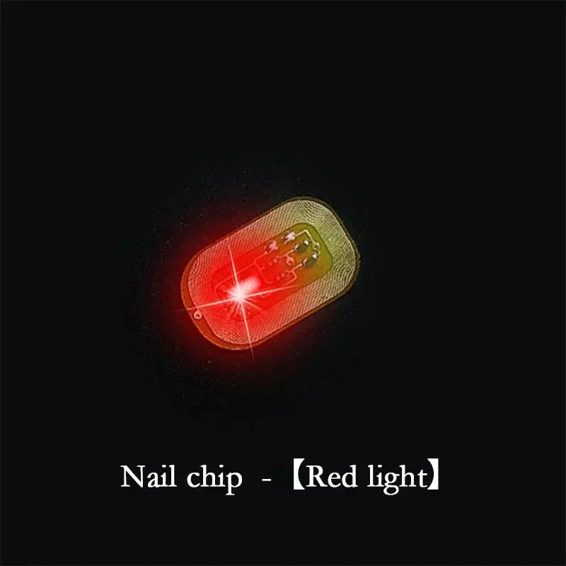5pcs NFC Flash Nail Sticker LED Bare Chip Intelligent Luminous Nail Lamp Glow in the Dark Nail Stickers Enhancement Manicure from PriceLows™