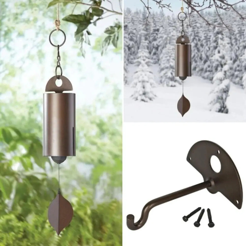 Copper Windchimes Retro Style Serenity Bell Wind Chimes Deep Resonance Metal Deep Tone Cylinder for Outdoor Patio Decor from PriceLows™