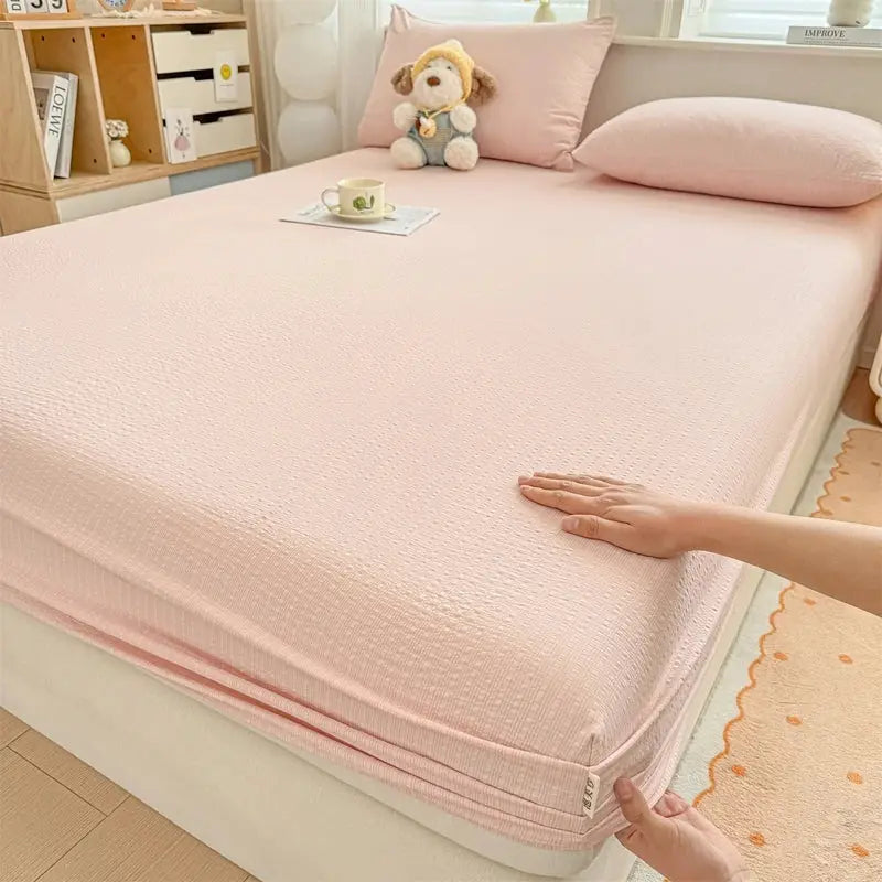 Spring & Summer New Arrival – Puff Chiffon Printed Fitted Bed Sheet for Girls / Kids / Bedroom Decor from PriceLows™