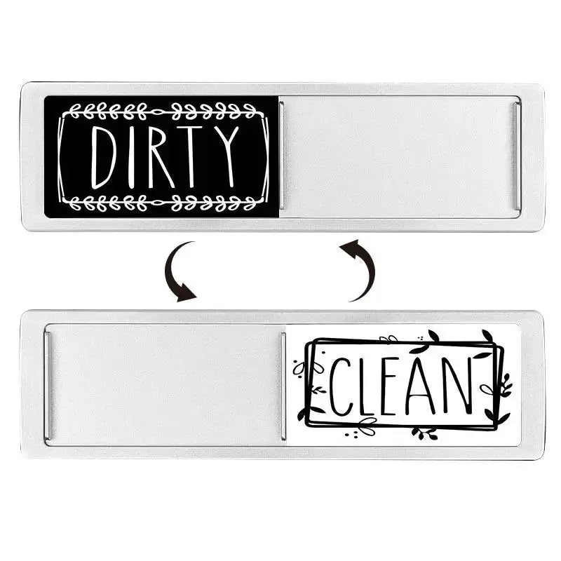 Dishwasher Magnet | Clean Dirty Sign | Fridge Use | 17.7x5.2cm