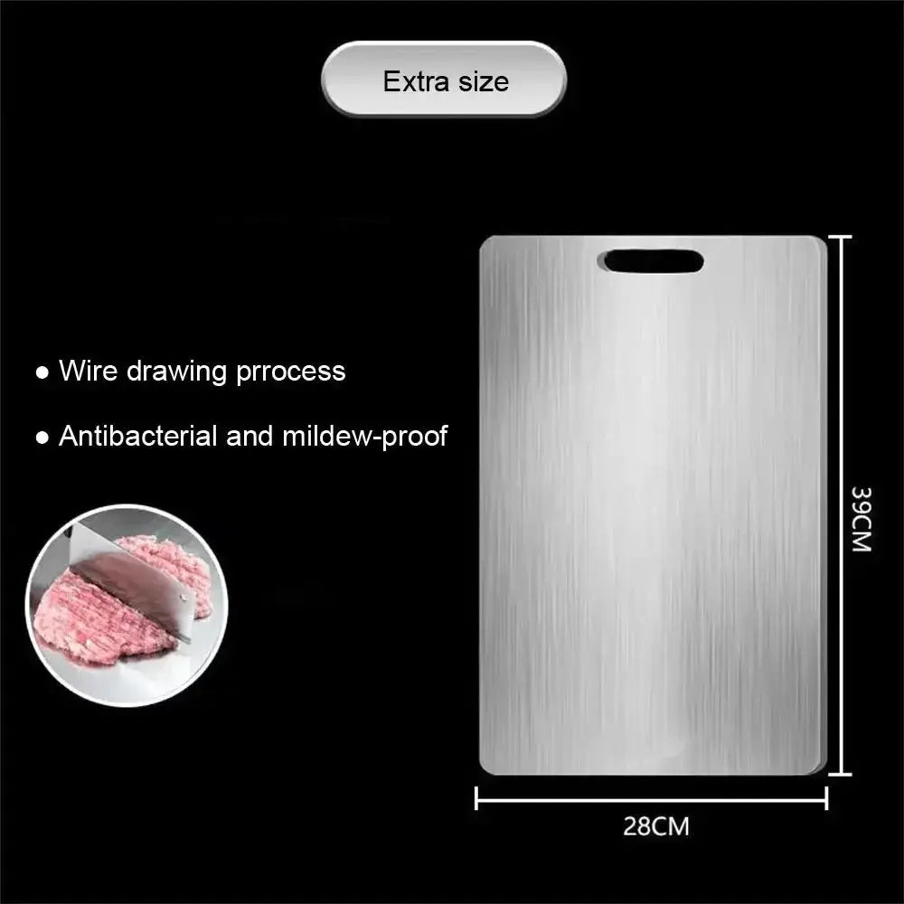 Cutting Boards for Kitchen Stainless Board 304 Steel Thickened Double Sided Food | Stainless Steel | Home Use | Home