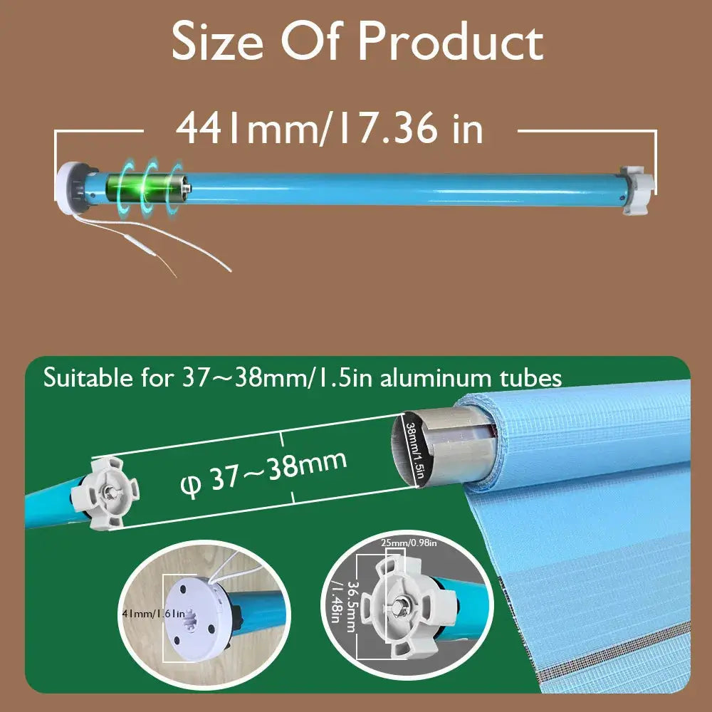 LifeLibero Tuya Zigbee Battery Window Blinds Smart Curtains Motor Roller Blind Automatic Wire Free Tubular Blind For37 38mm Tube from PriceLows™