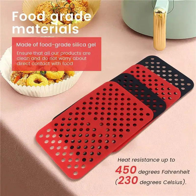Reusable Silicone Air Fryer Liners | Ninja DZ201 Compatible | Nonstick|One Size