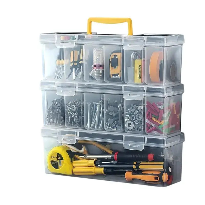 SUSU Handheld Toolbox Portable Large Capacity Thickened Plastic Hardware Tool Storage Box With Handle Tool Organizer Box from PriceLows™