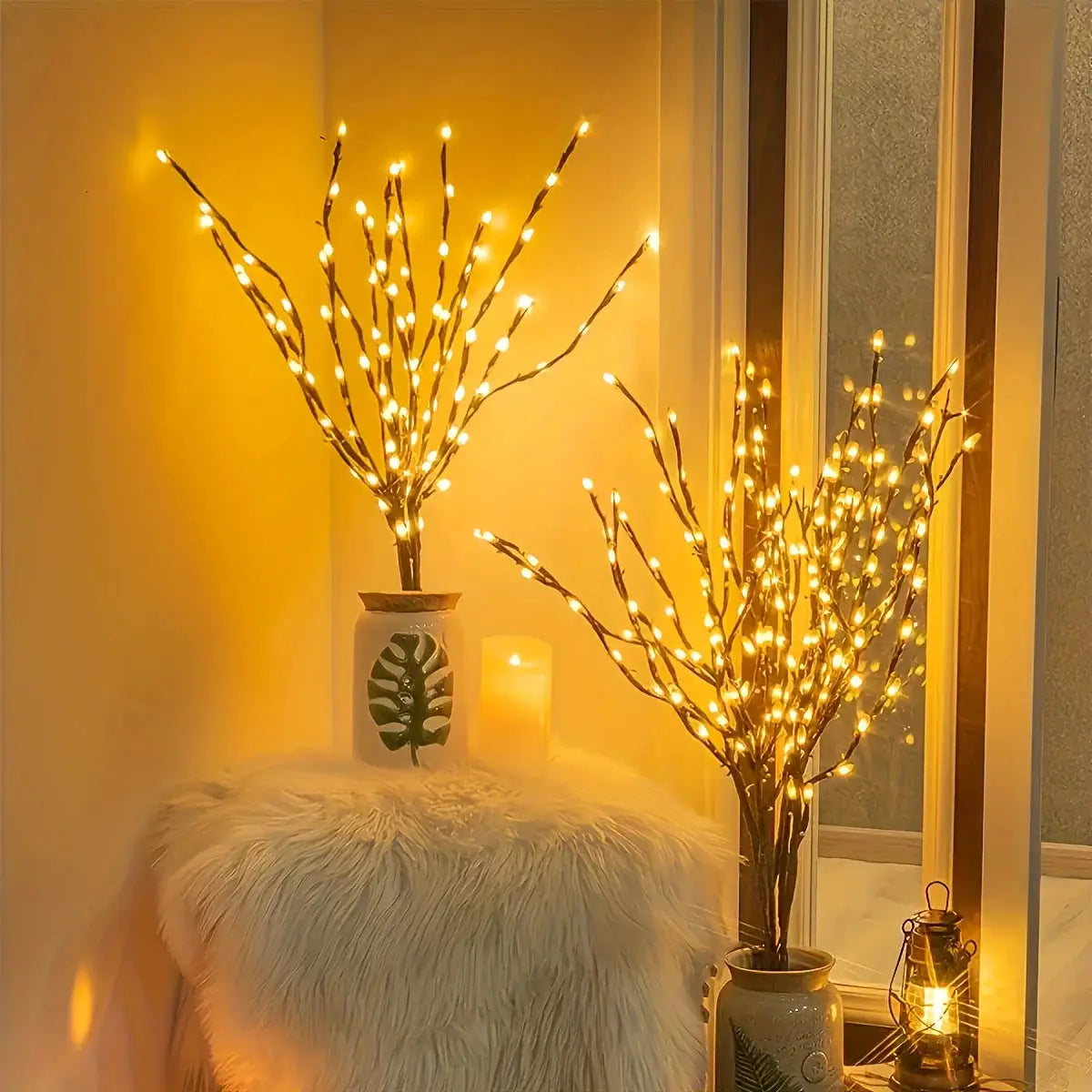 1Pcs LED Tree Branch Light Battery Powered Operated Bendable Twig Branch Lights for Party Coffee Store Festivals Home Decoration from PriceLows™